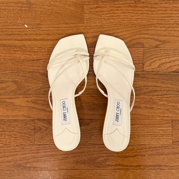 Jimmy Choo Etana Mule 50 Leather Sandal Women's Size 41 - Picture 6 of 8